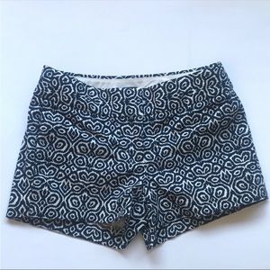 J. Crew Chino Shorts printed blue white size 2